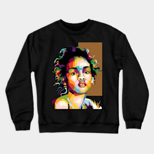 The Singer In Trend Pop Art Crewneck Sweatshirt
